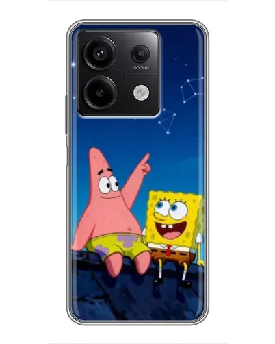 Чехол для Xiaomi Redmi Note 13 (5G) с картинкой «Губка Боб и Патрик ночью» Чехол для Xiaomi Redmi Note 13 (5G) с картинкой «Губка Боб и Патрик ночью»