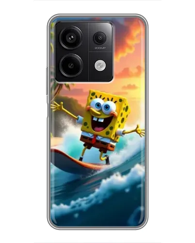 Чехол для Xiaomi Redmi Note 13 (5G) с картинкой «Губка Боб серфингист» Чехол для Xiaomi Redmi Note 13 (5G) с картинкой «Губка Боб серфингист»