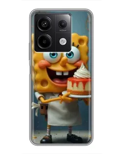 Чехол для Xiaomi Redmi Note 13 (5G) с картинкой «Повар Спанч Боб» Чехол для Xiaomi Redmi Note 13 (5G) с картинкой «Повар Спанч Боб»