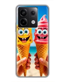 Чехол для Xiaomi Redmi Note 13 (5G) с картинкой «Спанч Боб мороженое» Чехол для Xiaomi Redmi Note 13 (5G) с картинкой «Спанч Боб мороженое»