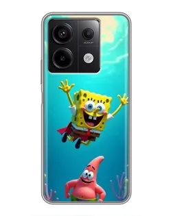 Чехол для Xiaomi Redmi Note 13 (5G) с картинкой «Спанч Боб под водой» Чехол для Xiaomi Redmi Note 13 (5G) с картинкой «Спанч Боб под водой»