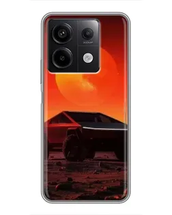 Чохол для Xiaomi Redmi Note 13 (5G) з картинкою «Cybertruck на Марсі»