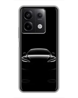 Чохол для Xiaomi Redmi Note 13 (5G) з картинкою «Силует Tesla Night»