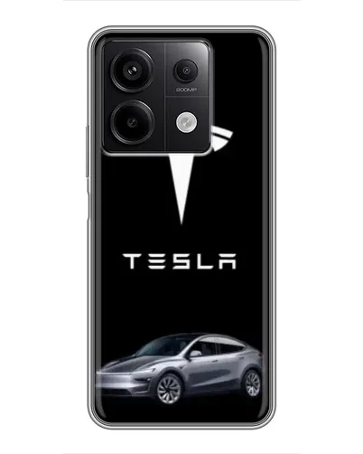 Чехол для Xiaomi Redmi Note 13 (5G) с картинкой «Tesla Model Y» Чехол для Xiaomi Redmi Note 13 (5G) с картинкой «Tesla Model Y»