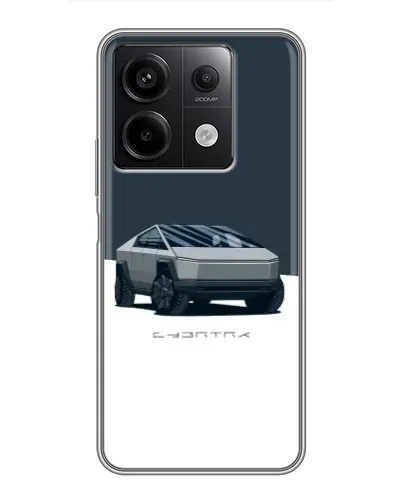 Чехол для Xiaomi Redmi Note 13 (5G) с картинкой «Серебристый Cybertruck Tesla» Чехол для Xiaomi Redmi Note 13 (5G) с картинкой «Серебристый Cybertruck Tesla»