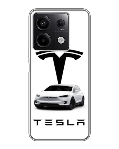 Чехол для Xiaomi Redmi Note 13 (5G) с картинкой «Tesla White Style» Чехол для Xiaomi Redmi Note 13 (5G) с картинкой «Tesla White Style»