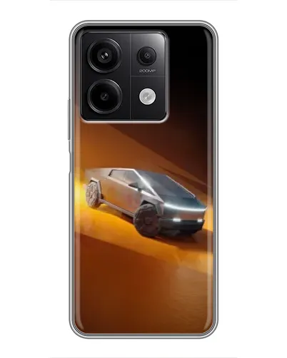 Чехол для Xiaomi Redmi Note 13 (5G) с картинкой «Cybertruck в пустыне» Чехол для Xiaomi Redmi Note 13 (5G) с картинкой «Cybertruck в пустыне»
