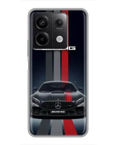Чохол для Xiaomi Redmi Note 13 (5G) з картинкою «Mercedes — білий карбон» Чохол для Xiaomi Redmi Note 13 (5G) з картинкою «Mercedes — білий карбон»