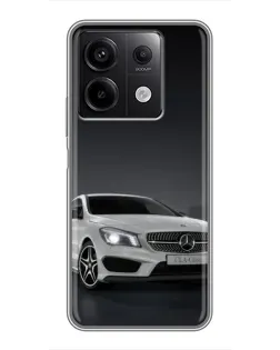 Чохол для Xiaomi Redmi Note 13 (5G) з картинкою «Mercedes AMG GT Silver»