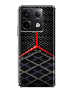 Чехол для Xiaomi Redmi Note 13 (5G) с картинкой «Mercedes Carbon Grid» Чехол для Xiaomi Redmi Note 13 (5G) с картинкой «Mercedes Carbon Grid»