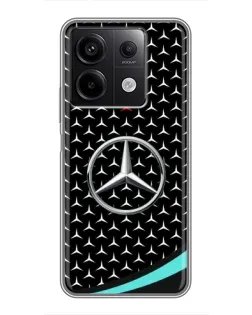 Чехол для Xiaomi Redmi Note 13 (5G) с картинкой «Mercedes — бирюзовый акцент» Чехол для Xiaomi Redmi Note 13 (5G) с картинкой «Mercedes — бирюзовый акцент»