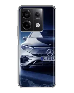 Чехол для Xiaomi Redmi Note 13 (5G) с картинкой «Mercedes EQ — будущее» Чехол для Xiaomi Redmi Note 13 (5G) с картинкой «Mercedes EQ — будущее»
