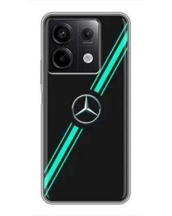 Чехол для Xiaomi Redmi Note 13 (5G) с картинкой «Спортивные линии Mercedes» Чехол для Xiaomi Redmi Note 13 (5G) с картинкой «Спортивные линии Mercedes»