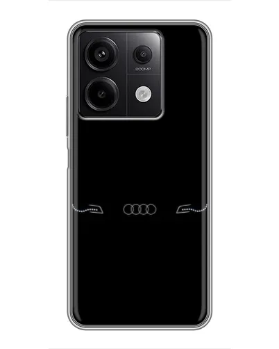 Чехол для Xiaomi Redmi Note 13 (5G) с картинкой «Audi — световой подпись»