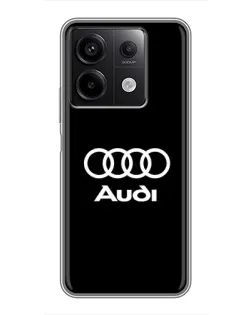 Чехол для Xiaomi Redmi Note 13 (5G) с картинкой «Классическое лого Audi»