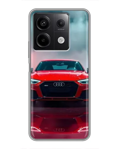 Чехол для Xiaomi Redmi Note 13 (5G) с картинкой «Audi RS — красный стиль»