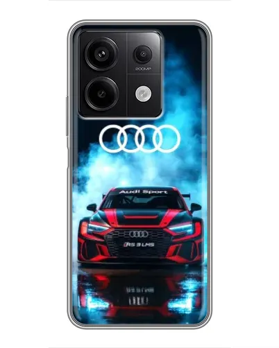 Чехол для Xiaomi Redmi Note 13 (5G) с картинкой «Audi Sport — неон»