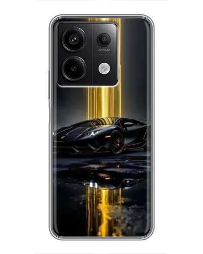 Чехол для Xiaomi Redmi Note 13 (5G) с картинкой «Ночной Lamborghini драйв»
