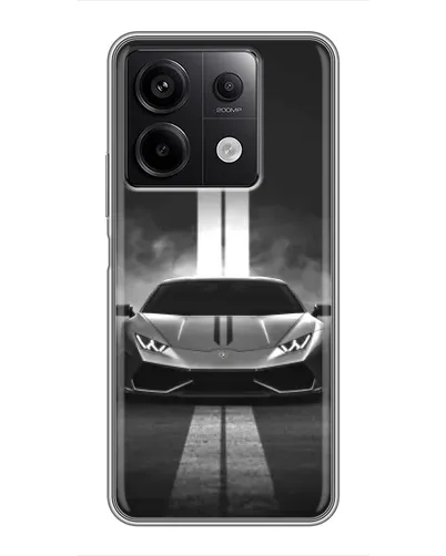 Чехол для Xiaomi Redmi Note 13 (5G) с картинкой «Lamborghini симметрия дорог»