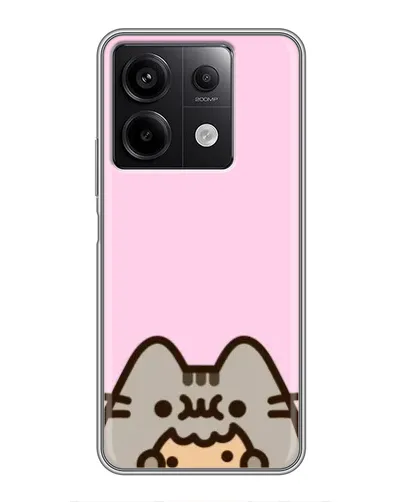Чехол для Xiaomi Redmi Note 13 (5G) с картинкой «Pusheen и печенье»