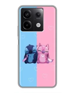 Чехол для Xiaomi Redmi Note 13 (5G) с картинкой «Stitch и Angel Love» Чехол для Xiaomi Redmi Note 13 (5G) с картинкой «Stitch и Angel Love»