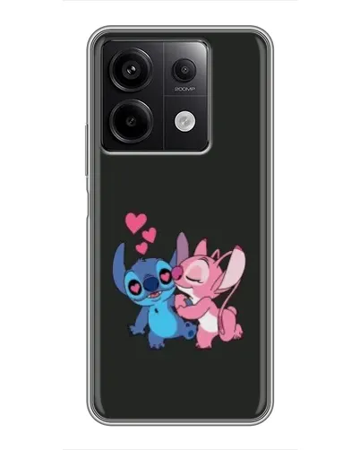 Чехол для Xiaomi Redmi Note 13 (5G) с картинкой «Анжел целует Стича» Чехол для Xiaomi Redmi Note 13 (5G) с картинкой «Анжел целует Стича»