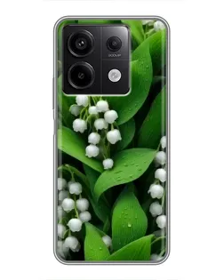 Чехол для Xiaomi Redmi Note 13 (5G) с картинкой «Ландыши в зелени»