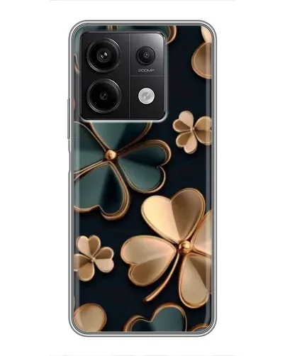 Чехол для Xiaomi Redmi Note 13 (5G) с картинкой «Клевер в золоте»