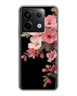 Чехол для Xiaomi Redmi Note 13 (5G) с картинкой «Розовая ветка сакуры»