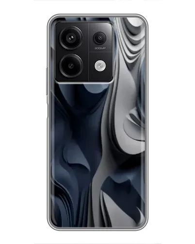 Чехол для Xiaomi Redmi Note 13 (5G) с картинкой «Объемные синие складки»