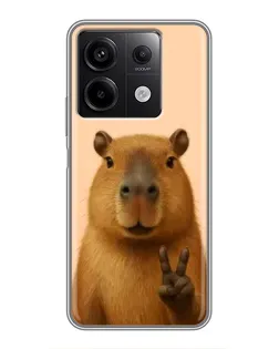 Чохол для Xiaomi Redmi Note 13 (5G) з картинкою «Капібара вікторія»