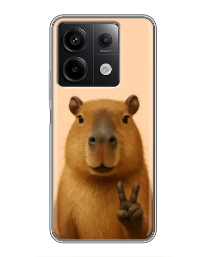 Чохол для Xiaomi Redmi Note 13 (5G) з картинкою «Капібара вікторія» Чохол для Xiaomi Redmi Note 13 (5G) з картинкою «Капібара вікторія»