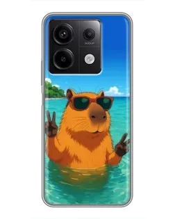 Чохол для Xiaomi Redmi Note 13 (5G) з картинкою «Морська капібара»