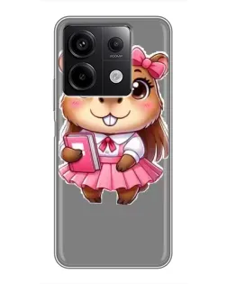 Чохол для Xiaomi Redmi Note 13 (5G) з картинкою «Дівчинка капібара»