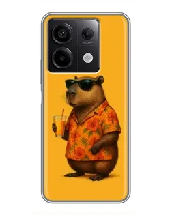 Чохол для Xiaomi Redmi Note 13 (5G) з картинкою «Капібара на відпочинку»