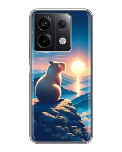Чохол для Xiaomi Redmi Note 13 (5G) з картинкою «Захід сонця з капібарою» Чохол для Xiaomi Redmi Note 13 (5G) з картинкою «Захід сонця з капібарою»