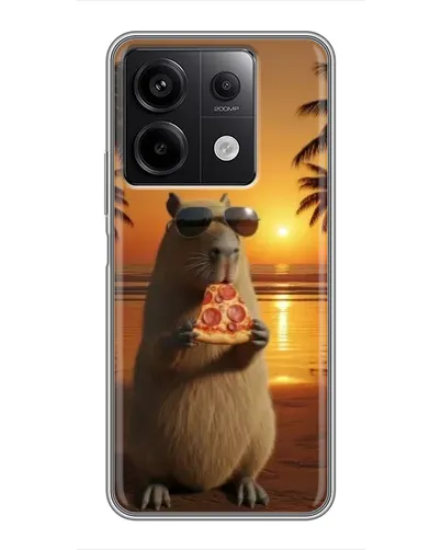 Чохол для Xiaomi Redmi Note 13 (5G) з картинкою «Капібара з піцою» Чохол для Xiaomi Redmi Note 13 (5G) з картинкою «Капібара з піцою»