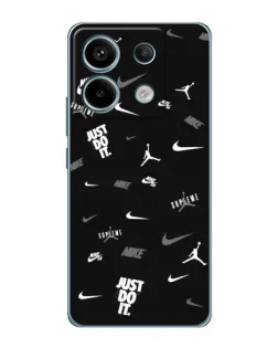 Чохол для Xiaomi Redmi Note 13 Pro (5G) з картинкою «Nike Black Pattern» Чохол для Xiaomi Redmi Note 13 Pro (5G) з картинкою «Nike Black Pattern»
