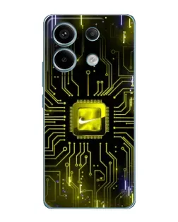 Чохол для Xiaomi Redmi Note 13 Pro (5G) з картинкою «Nike — золота іскра» Чохол для Xiaomi Redmi Note 13 Pro (5G) з картинкою «Nike — золота іскра»