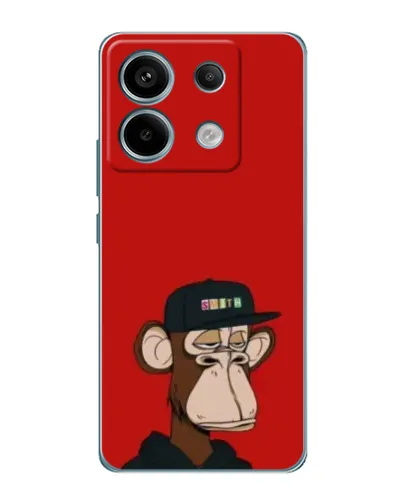 Чохол для Xiaomi Redmi Note 13 Pro (5G) з картинкою «Bored Ape — червоний фон» Чохол для Xiaomi Redmi Note 13 Pro (5G) з картинкою «Bored Ape — червоний фон»