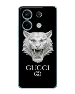 Чехол для Xiaomi Redmi Note 13 Pro (5G) с картинкой «Gucci — серебряный лев» Чехол для Xiaomi Redmi Note 13 Pro (5G) с картинкой «Gucci — серебряный лев»