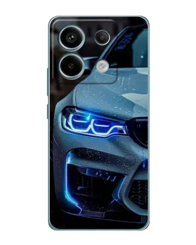 Чехол для Xiaomi Redmi Note 13 Pro (5G) с картинкой «Взгляд BMW с синими фарами» Чехол для Xiaomi Redmi Note 13 Pro (5G) с картинкой «Взгляд BMW с синими фарами»