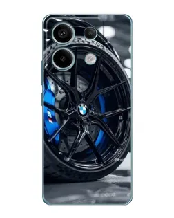 Чехол для Xiaomi Redmi Note 13 Pro (5G) с картинкой «Колесо BMW вблизи»