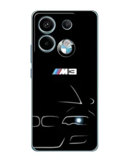Чехол для Xiaomi Redmi Note 13 Pro (5G) с картинкой «Минималистичный принт BMW M3»