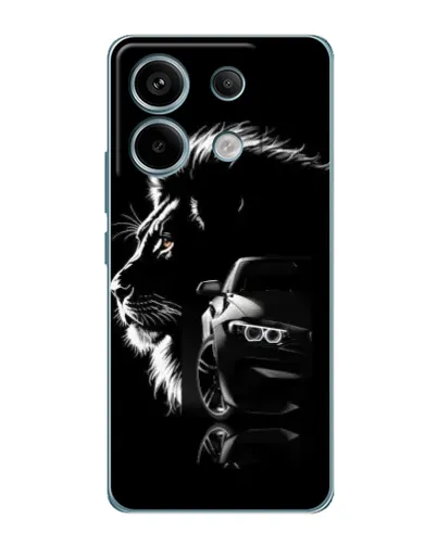 Чехол для Xiaomi Redmi Note 13 Pro (5G) с картинкой «BMW и лев» Чехол для Xiaomi Redmi Note 13 Pro (5G) с картинкой «BMW и лев»