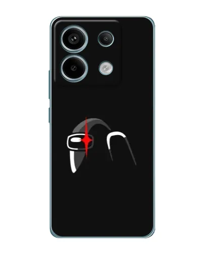 Чехол для Xiaomi Redmi Note 13 Pro (5G) с картинкой «Among Us шлем»