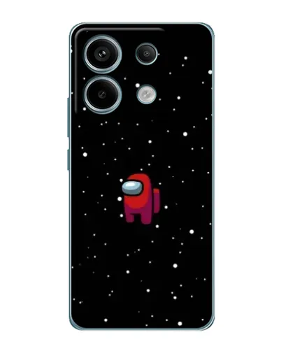 Чехол для Xiaomi Redmi Note 13 Pro (5G) с картинкой «Красный Among Us»