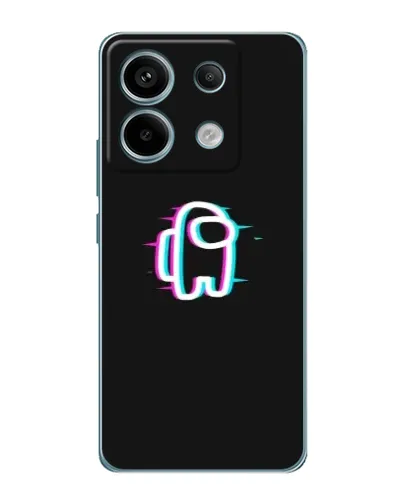 Чехол для Xiaomi Redmi Note 13 Pro (5G) с картинкой «Among Us неон»