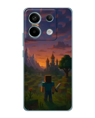 Чохол для Xiaomi Redmi Note 13 Pro (5G) з картинкою «Стів біля вежі» Чохол для Xiaomi Redmi Note 13 Pro (5G) з картинкою «Стів біля вежі»