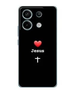 Чехол для Xiaomi Redmi Note 13 Pro (5G) с картинкой «Сердце - Jesus» Чехол для Xiaomi Redmi Note 13 Pro (5G) с картинкой «Сердце - Jesus»